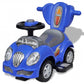 Loopauto Met Duwstang Blauw