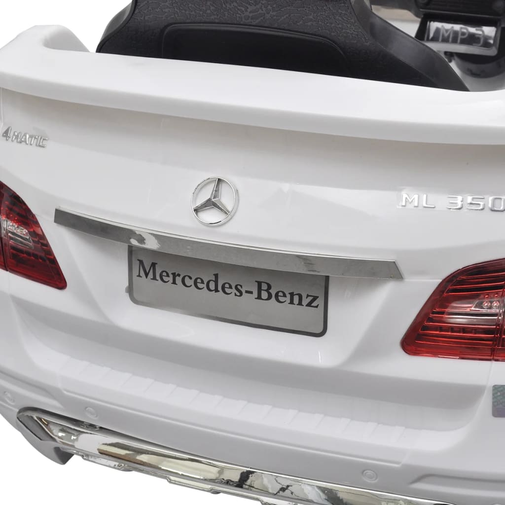Speelauto Mercedes Benz Ml350 Wit 6 V Met Afstandsbediening