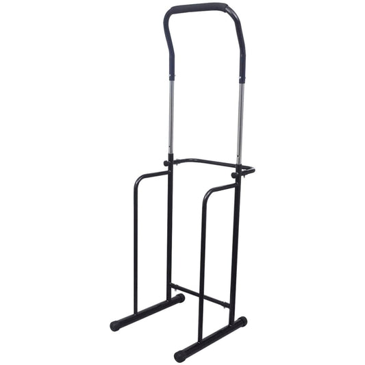 Pull-Up / Dipstation Verstelbaar 175-224 Cm Zwart