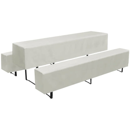 Hoezen Voor Biertafel En Banken Crème 3 Stuks 225 X 50 X 35 Cm