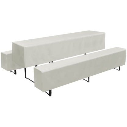 Hoezen Voor Biertafel En Banken Crème 3 Stuks 225 X 70 X 35 Cm