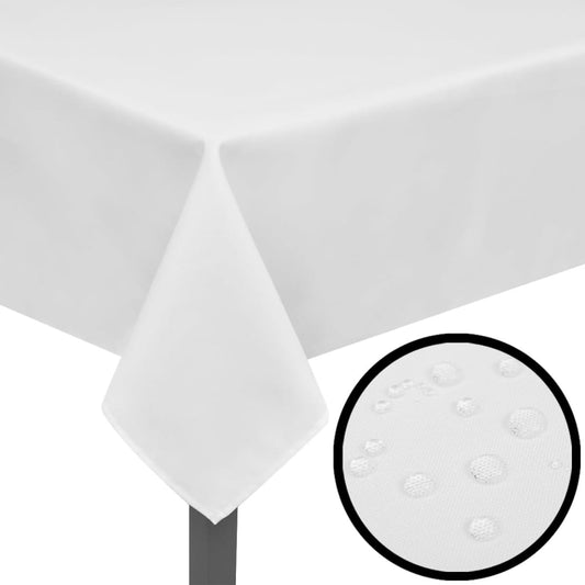 Tafelkleden Wit 5 Stuks 190 X 130 Cm