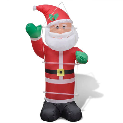 Opblaasbare Kerstman Met Ladder 120 Cm