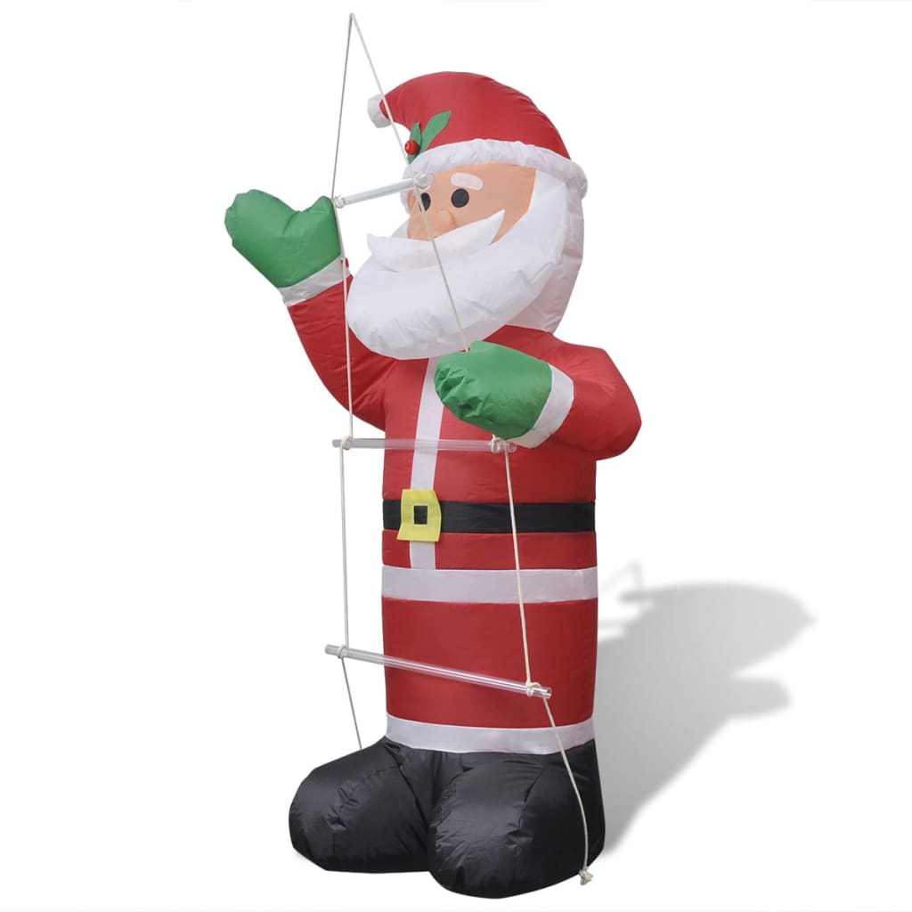 Opblaasbare Kerstman Met Ladder 120 Cm