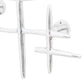 2 Wandkapstokken Aluminium Zilverkleurig