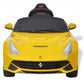 Loopauto Ferrari F12 Geel 6 V Met Afstandsbediening