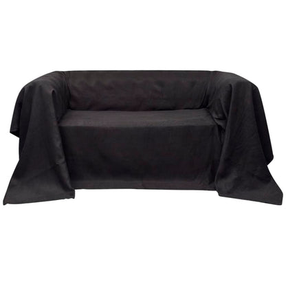 Bankhoes 140X210 Cm Microsuède Antraciet