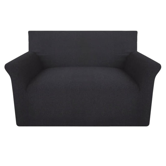 131022  Stretch Couch Slipcover Anthracite Cotton Jersey