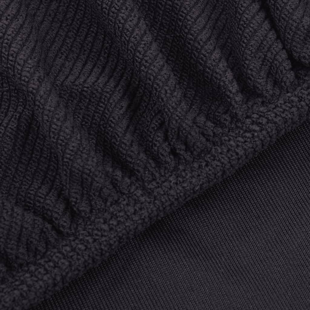 Bankhoes Stretch Bruin Polyester Ribstof