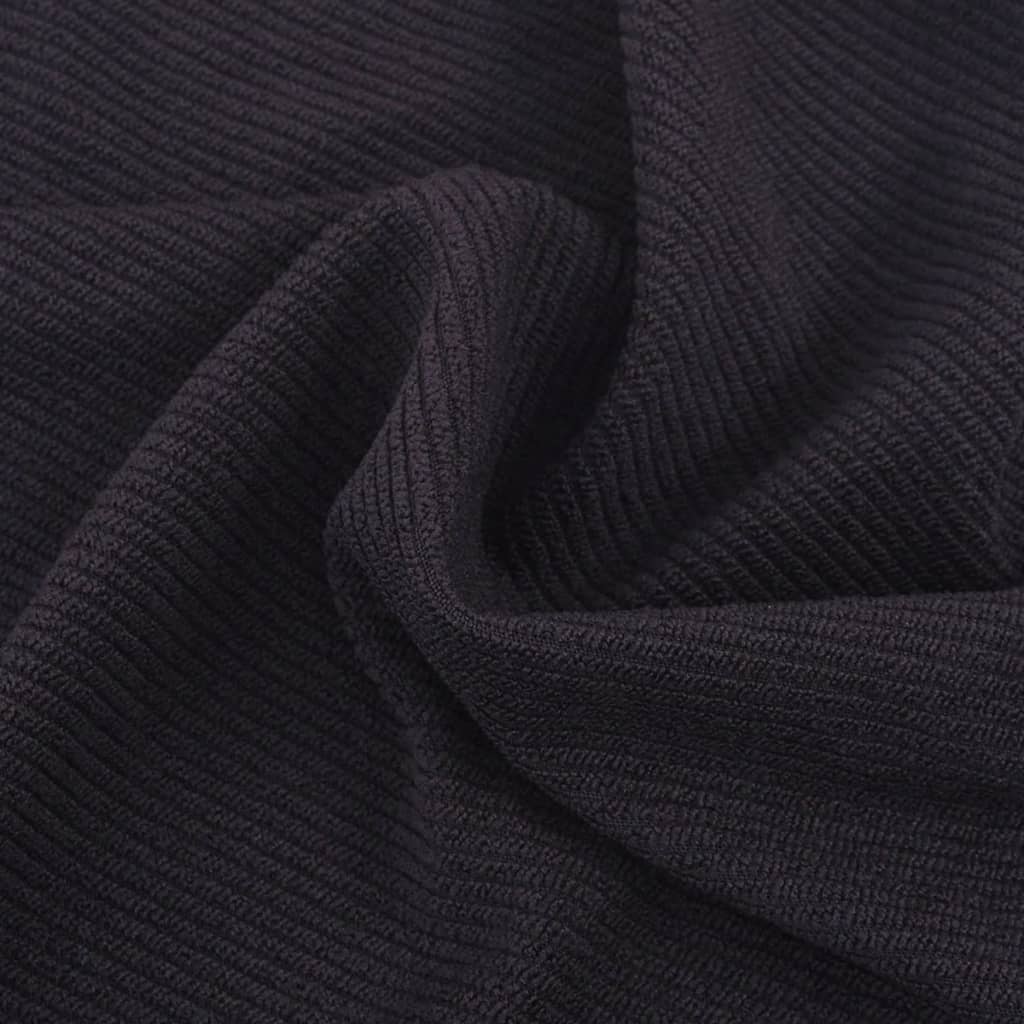 Bankhoes Stretch Bruin Polyester Ribstof