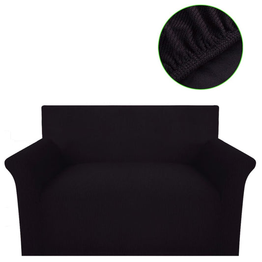 Bankhoes Stretch Polyester Ribstof Bruin