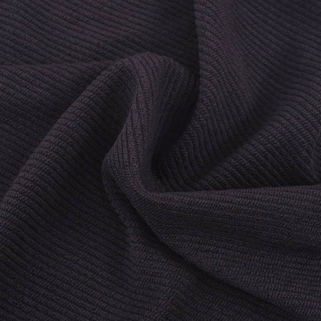 Bankhoes Stretch Polyester Ribstof Bruin
