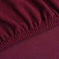 Bankhoes Stretch Polyester Ribstof Bordeauxrood