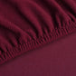 Bankhoes Stretch Polyester Ribstof Bordeauxrood