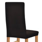 Stoelhoezen Stretch Polyester Ribstof Bruin 6 St