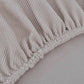 Stoelhoezen Stretch Polyester Ribstof Beige 6 St