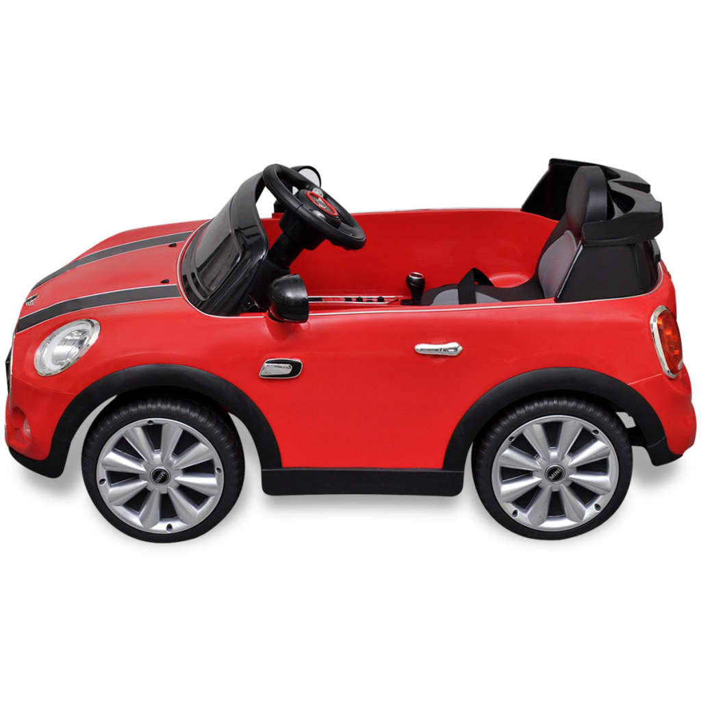 Elektrische Speelgoedauto Mini Cooper S Rood