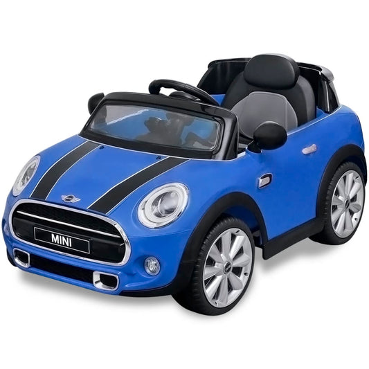 Elektrische Speelgoedauto Mini Cooper S Blauw