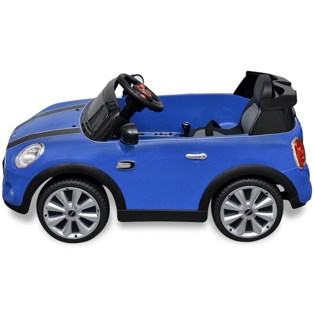 Elektrische Speelgoedauto Mini Cooper S Blauw