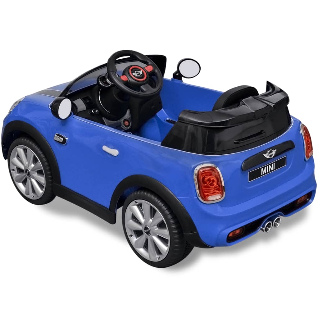 Elektrische Speelgoedauto Mini Cooper S Blauw