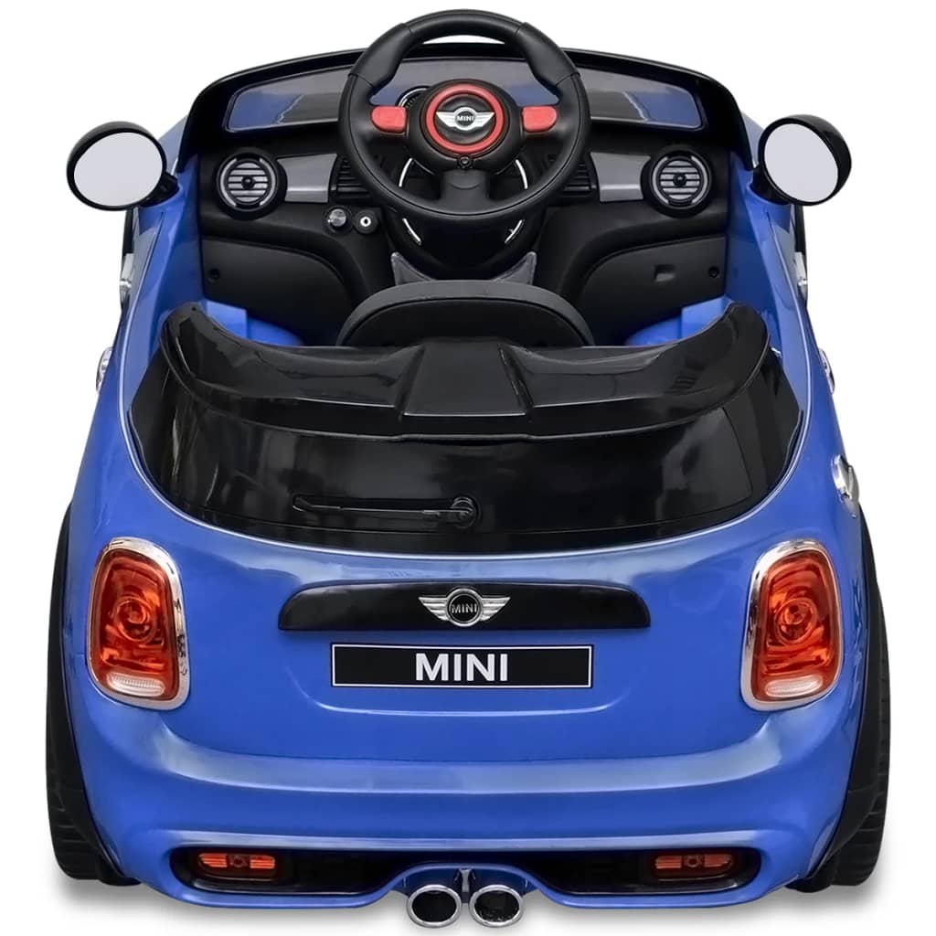 Elektrische Speelgoedauto Mini Cooper S Blauw
