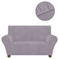 131086  Stretch Couch Slipcover Grey Polyester Jersey