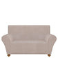 131089  Stretch Couch Slipcover Beige Polyester Jersey