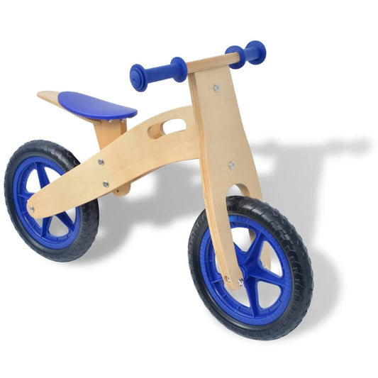 Loopfiets Hout Blauw