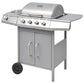 Gasbarbecue 4+1 Kookzone Zilver