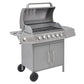 Gasbarbecue 6+1 Kookzone Zilver