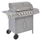 Gasbarbecue 6+1 Kookzone Zilver