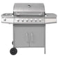 Gasbarbecue 6+1 Kookzone Zilver