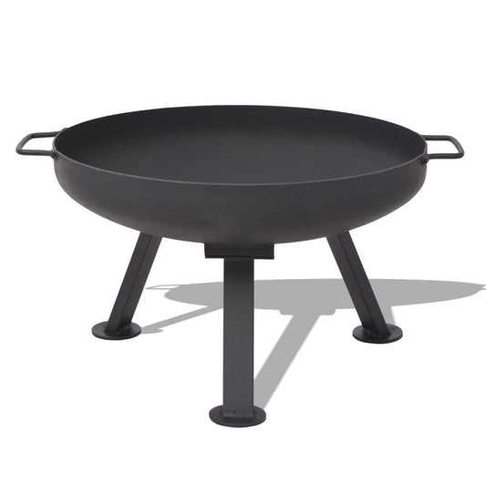 Vuurkorf Rond Staal 60 Cm Zwart