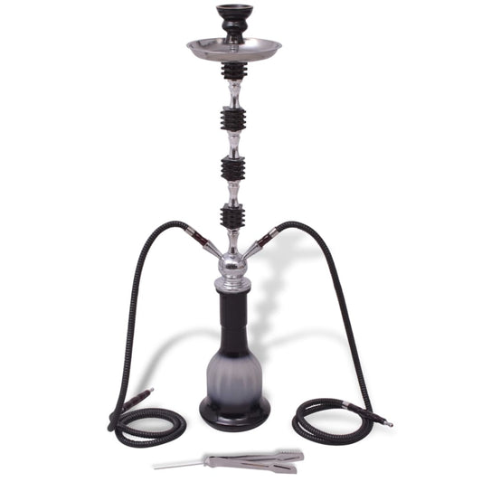 Waterpijp/Hookah/Shisha Met 2 Slangen Zwart Xxl 83 Cm