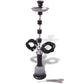 Waterpijp/Hookah/Shisha Met 2 Slangen Zwart Xxl 83 Cm