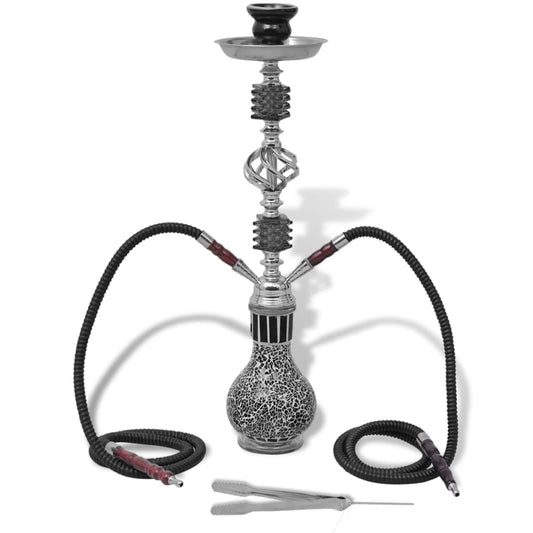 Waterpijp/Shisha Met 2 Slangen Zwart 55 Cm