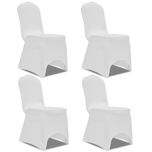 Stoelhoes Stretch 4 Stuks Wit