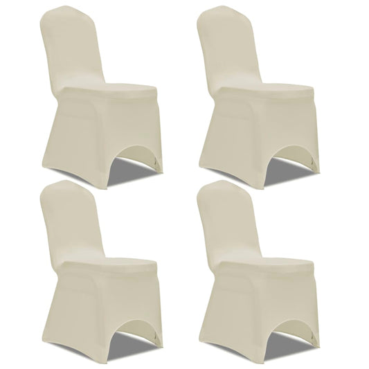 Stoelhoes Stretch 4 Stuks Crèmekleurig