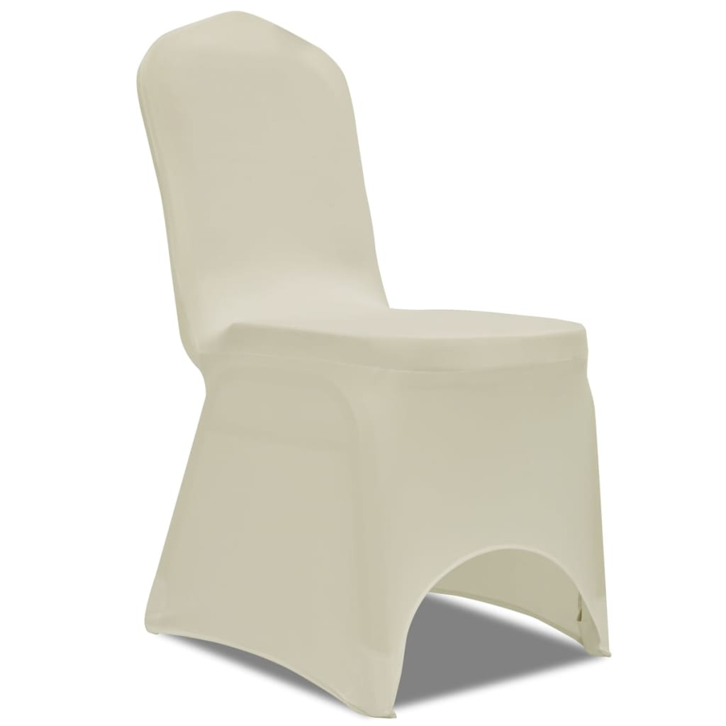 Stoelhoes Stretch 4 Stuks Crèmekleurig