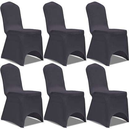 Stoelhoes Stretch Antraciet 6St