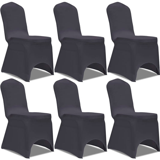 Stoelhoes Stretch Antraciet 6St