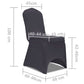 Stoelhoes Stretch Antraciet 6St