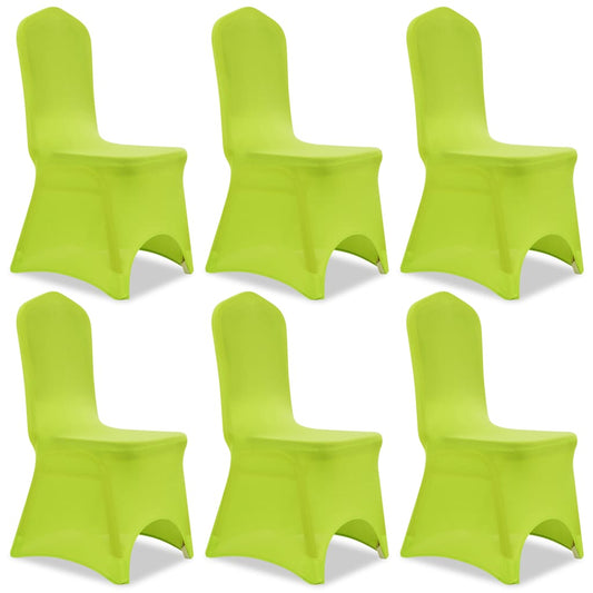 Stoelhoes Stretch Antraciet 6St Groen