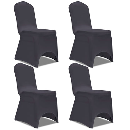 Stoelhoes Stretch Antraciet 4 Stuks