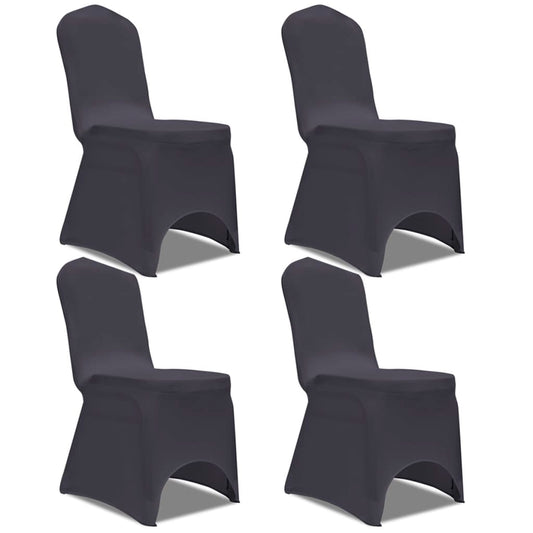 Stoelhoes Stretch Antraciet 4 Stuks
