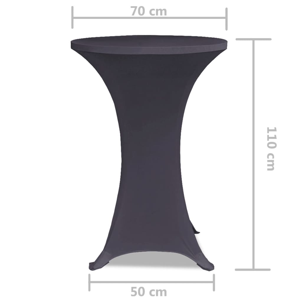 Tafelhoes Stretch 2 Stuks 70 Cm Antraciet
