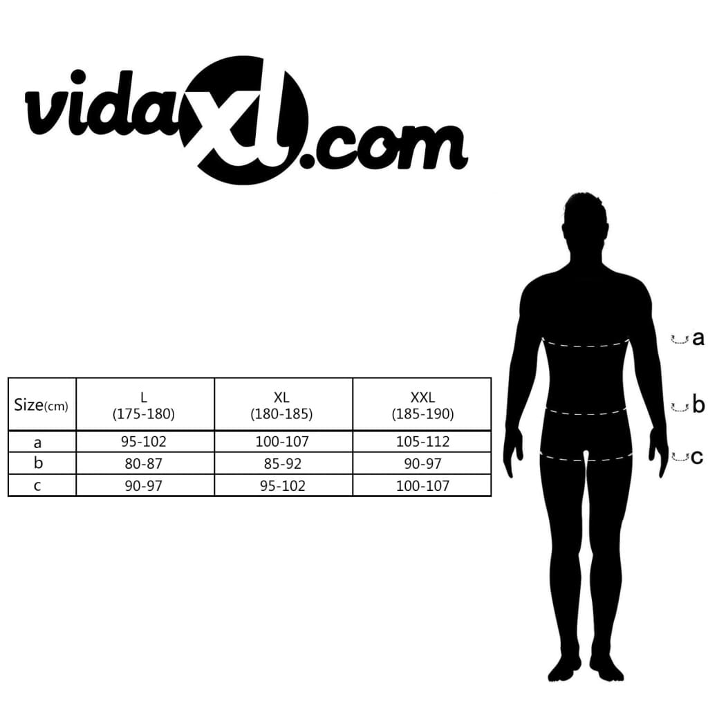 Duikpak Mannen Lang Maat L 175-180 Cm 2,5 Mm