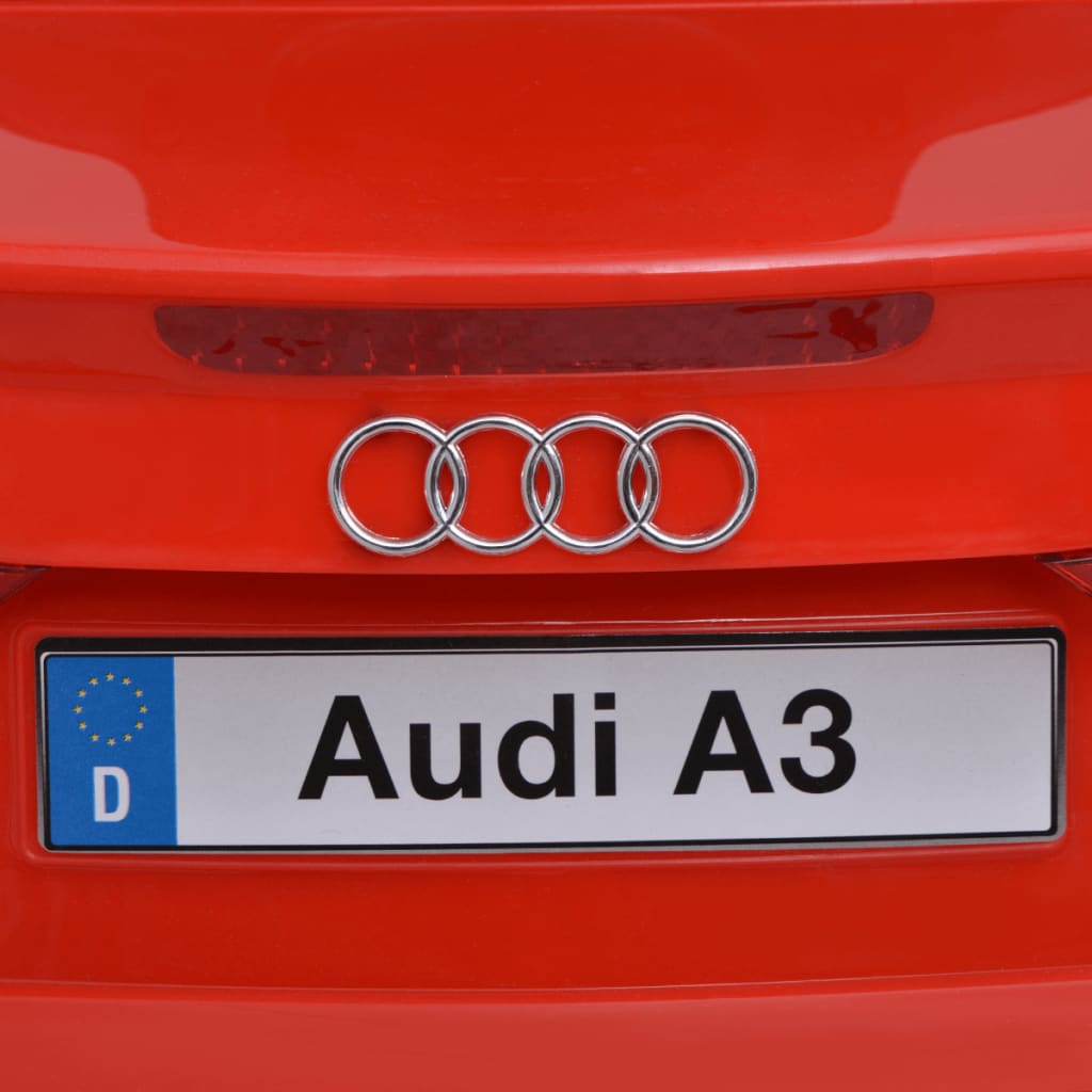 Elektrische Speelgoedauto Met Afstandsbediening Audi A3 Rood