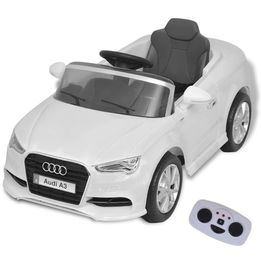 Elektrische Speelgoedauto Met Afstandsbediening Audi A3 Wit