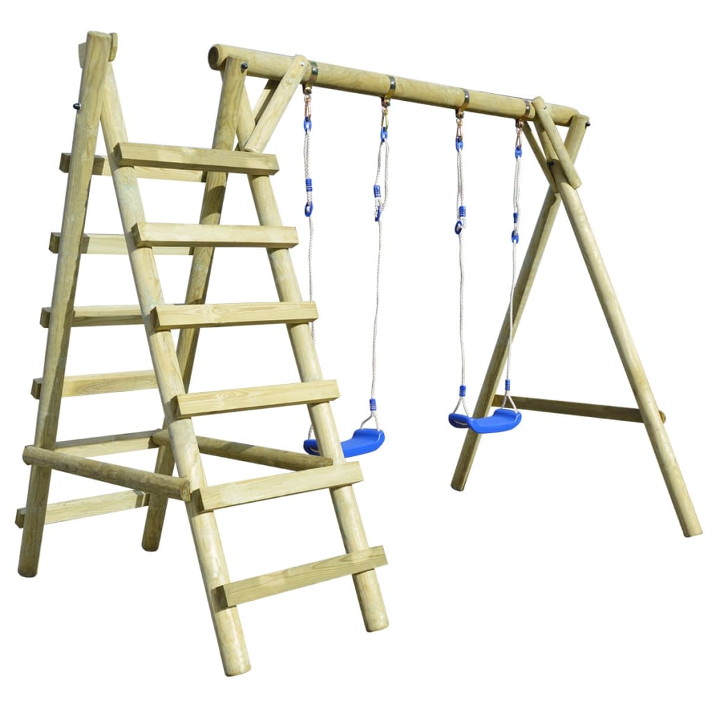 Schommelset Met Ladders 268X154X210 Cm Grenenhout
